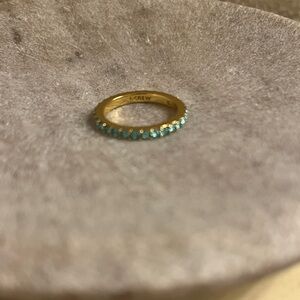 Elegant Gold and Blue Stone Ring